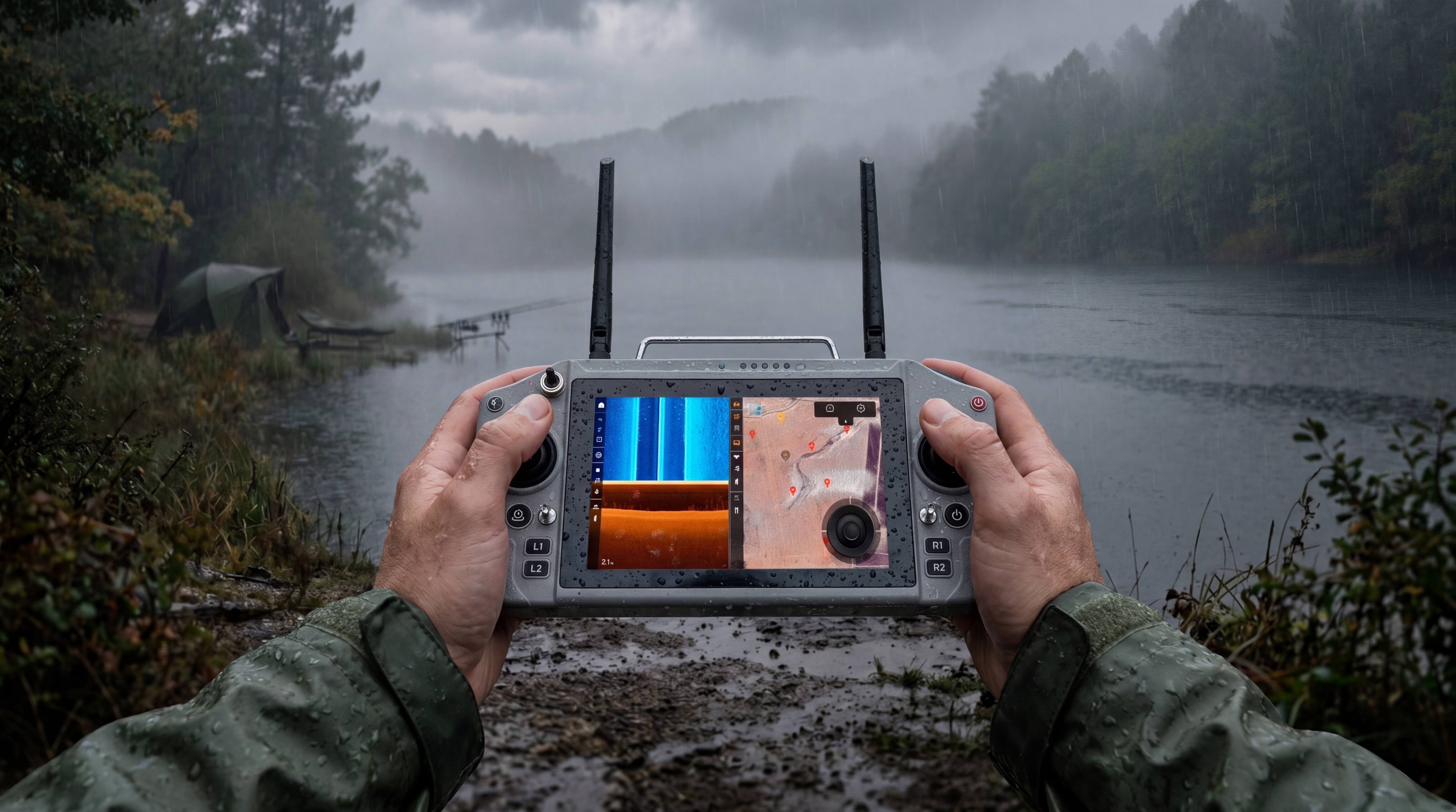 Mando Skydroid G20 con sonda Horizon Mirror — Nuntius G20 Combo